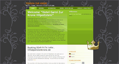 Desktop Screenshot of pensionkrone.de